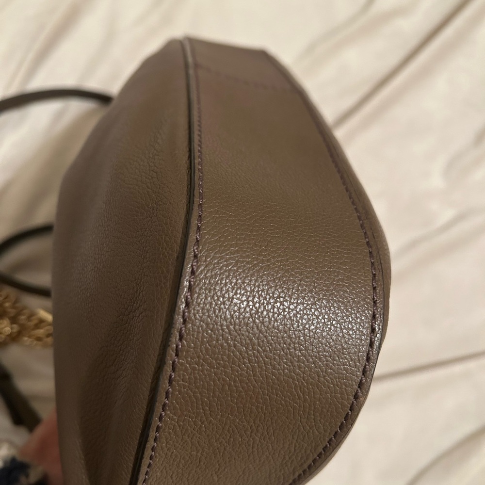 henri bendel Brown Pebbled Leather Chain-Handle Shoulder Bag - Picture 8 of 14
